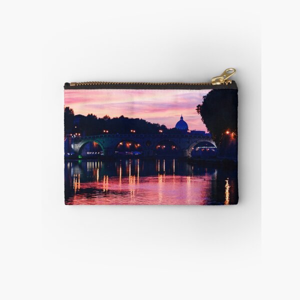 Item preview, Impressions of Rome - Tiber River Silky Current in Pink and Purple designed and sold by Georgia Mizuleva.