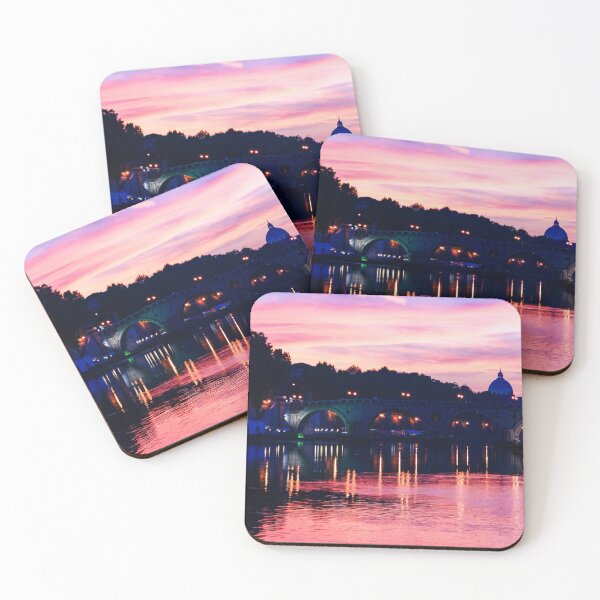 Item preview, Impressions of Rome - Tiber River Silky Current in Pink and Purple designed and sold by Georgia Mizuleva.