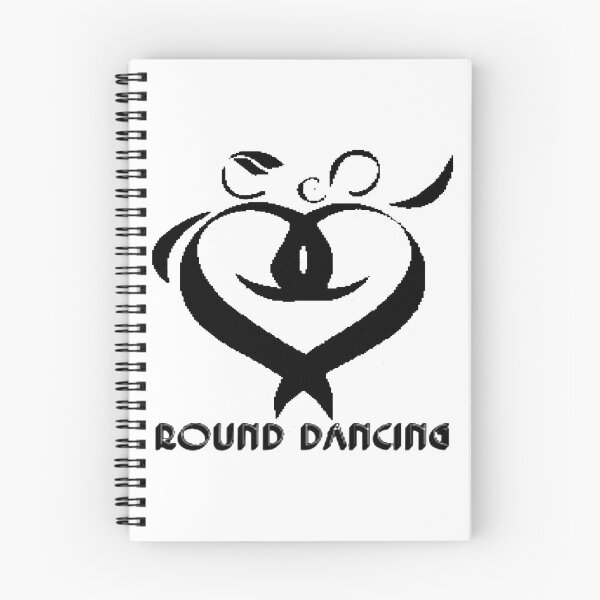 Item preview, Round Dancing Heart BLK designed and sold by Square Dancing Gifts & Merchandise.