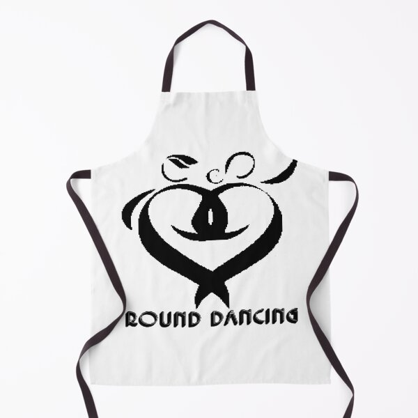 Item preview, Round Dancing Heart BLK designed and sold by Square Dancing Gifts & Merchandise.