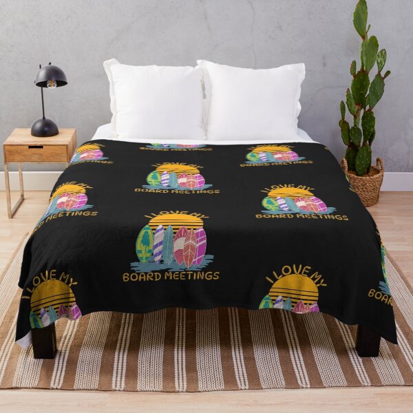 Item preview, I Love My Board Meetings Sunset Surfer designed and sold by MerchByCraig.