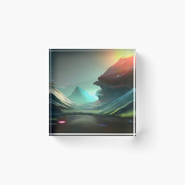 Item preview, AI Generated Art, Mystic Mountains  designed and sold by ACC .