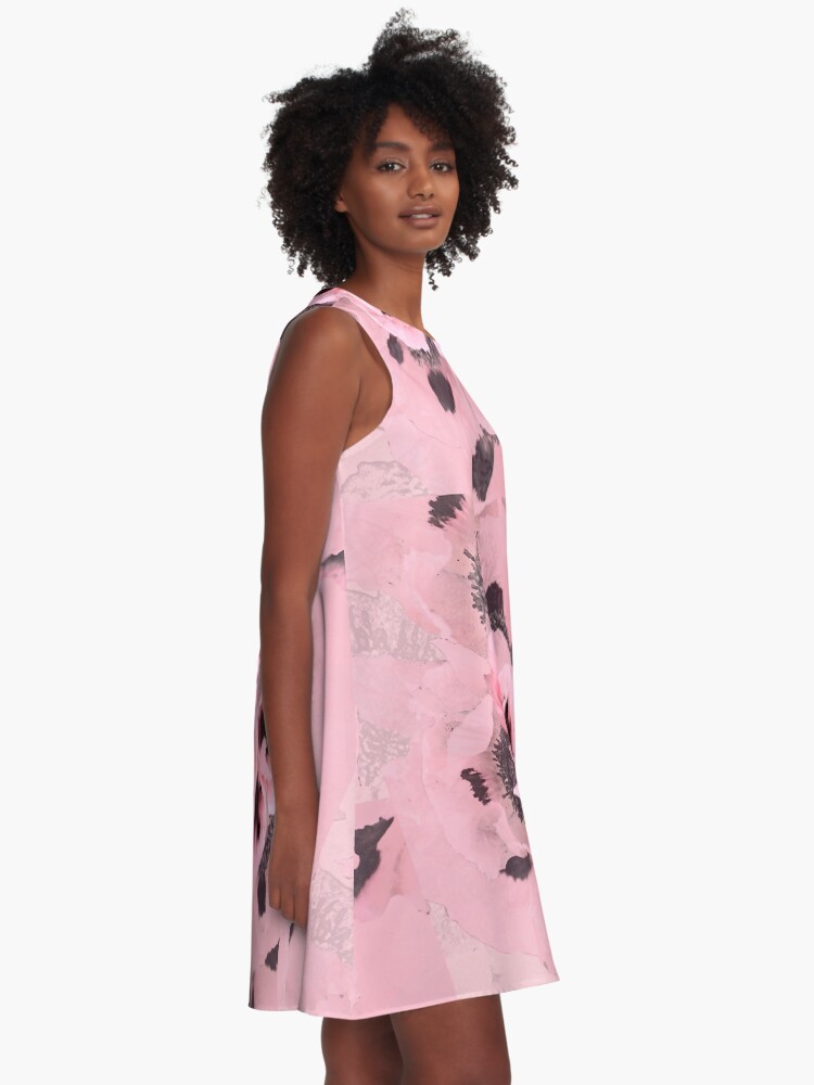 Alternate view of Poppies in the pink A-Line Dress