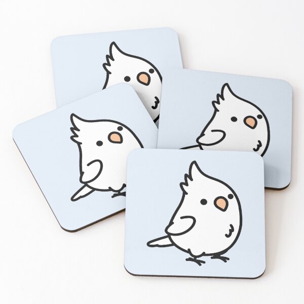 Item preview, Chubby White Albino Cockatiel designed and sold by birdhism.