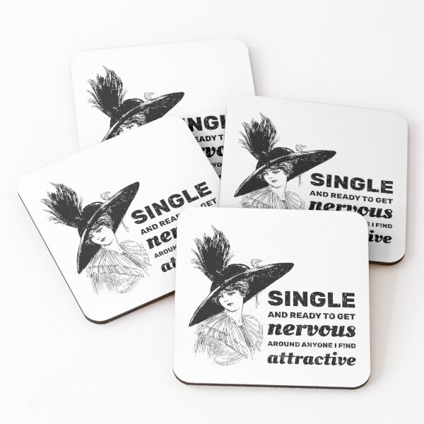 Item preview, Single and ready to get nervous around anyone I find attractive designed and sold by absolutdesign.