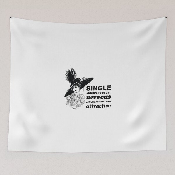Item preview, Single and ready to get nervous around anyone I find attractive designed and sold by absolutdesign.