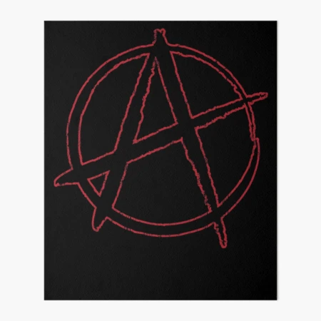Anarchy Symbol Distressed | Art Board Print