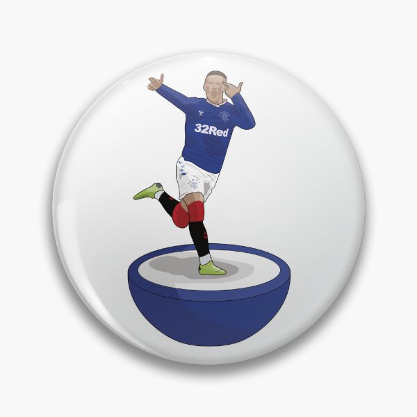 Item preview, Ryan Kent, Rangers Fan Art Work, Subbuteo Style Player, Scottish Football designed and sold by FootyLocker.