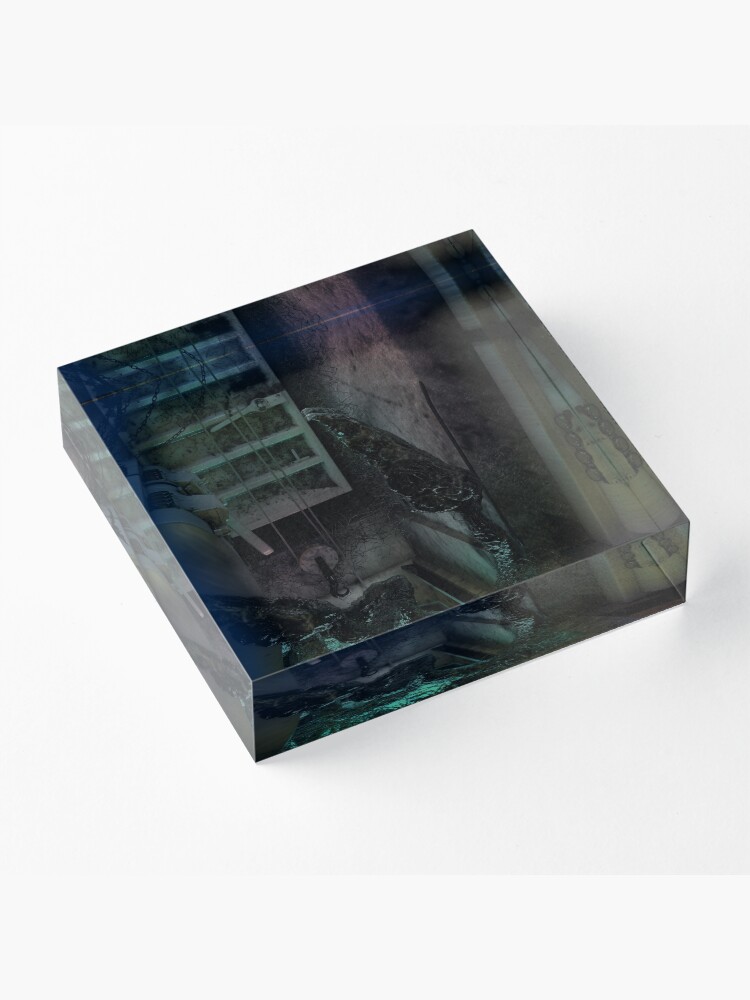 Alternate view of Creature in the dark Acrylic Block