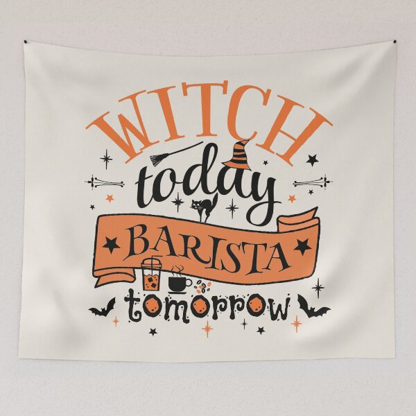Item preview, Cool Witch Today Barista Tomorrow, Fun Design For All Baristas On Halloween  designed and sold by TrulyEpoque.