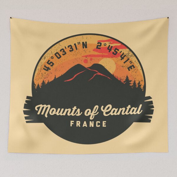 Item preview, Mounts of Cantal France Volcano designed and sold by mountainfad.