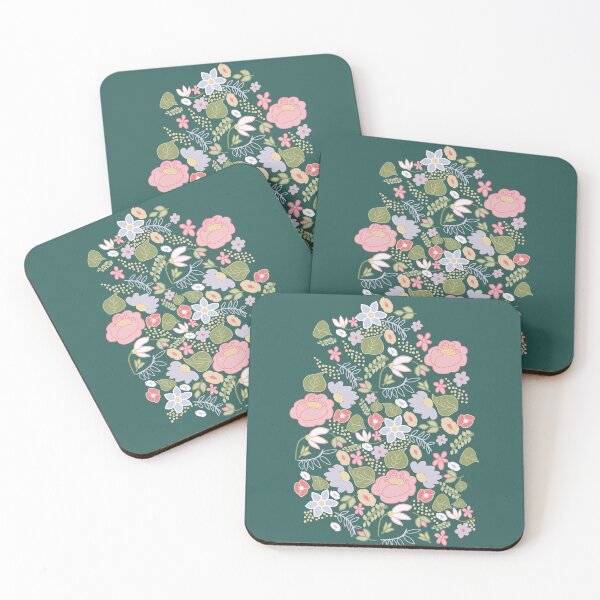 Item preview, Pastel Folksy Floral   designed and sold by Lozzie Eliza Designs.