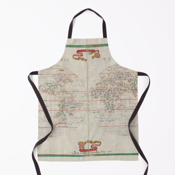 Item preview, Orbis Terrarum by Joan Martines - Map of the World - Ancient Manuscript Atlas - 1587 Vintage Map designed and sold by Vintage-TM.