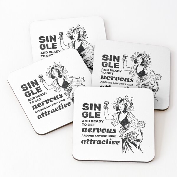 Item preview, Single and ready to get nervous around anyone I find attractive designed and sold by absolutdesign.