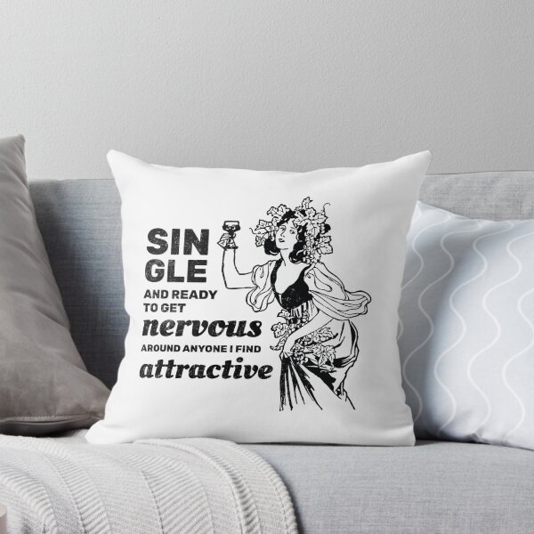 Item preview, Single and ready to get nervous around anyone I find attractive designed and sold by absolutdesign.