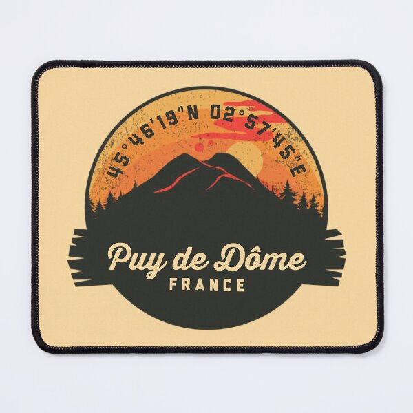 Item preview, Puy de Dôme France Volcano Souvenirs Badge designed and sold by mountainfad.