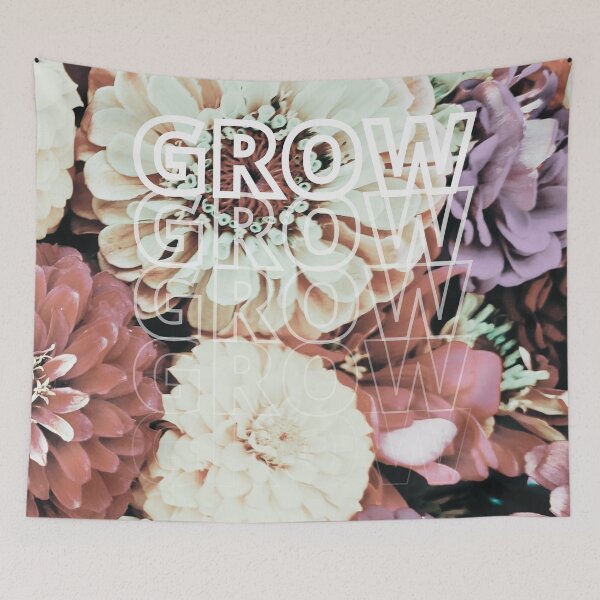 Item preview, GROW (above) - Vintage Flowers designed and sold by AliceSLee.