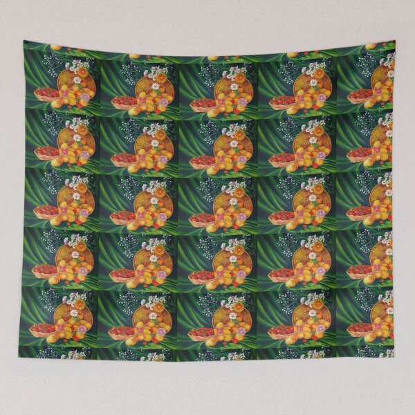 Item preview, Cesto albicocche e fragole. Dipinto su tela designed and sold by paolabuccheri.