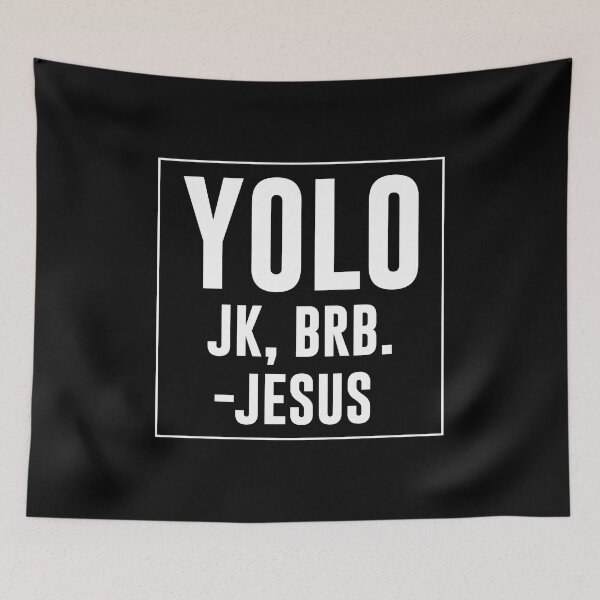 Item preview, Yolo JK Brb Jesus Quotes Christ Risen Easter Day designed and sold by haselshirt.