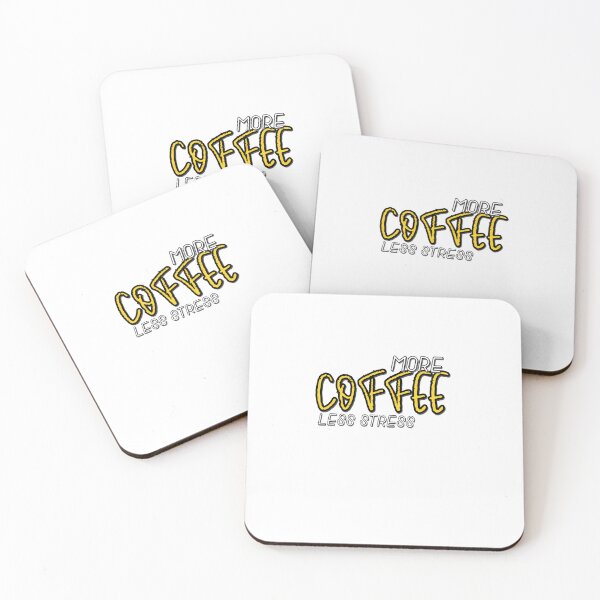 Item preview, less stress more coffee  designed and sold by coccoPrints.