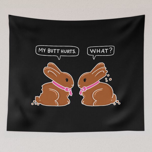Item preview, My Butt Hurts, What Funny Bunny Lover Gift Ideas Easter Day designed and sold by haselshirt.