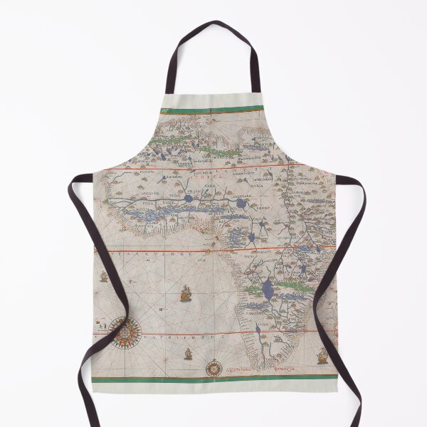 Item preview, Africa Continent - Ancient Manuscript Atlas - 1587 Vintage Map designed and sold by Vintage-TM.