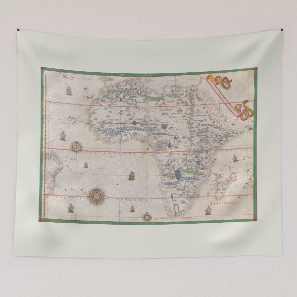 Item preview, Africa Continent - Ancient Manuscript Atlas - 1587 Vintage Map designed and sold by Vintage-TM.