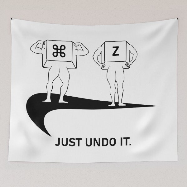 Item preview, Just Undo It designed and sold by toolongdidntdraw.