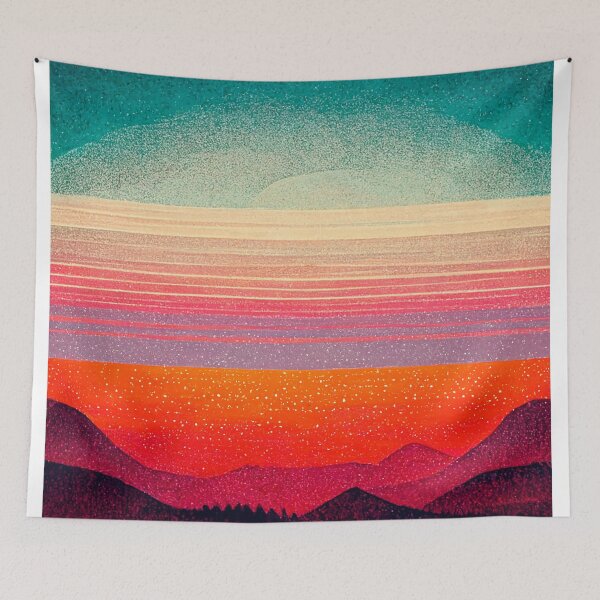 Item preview, Textile Sunset designed and sold by DeepSymbolism.