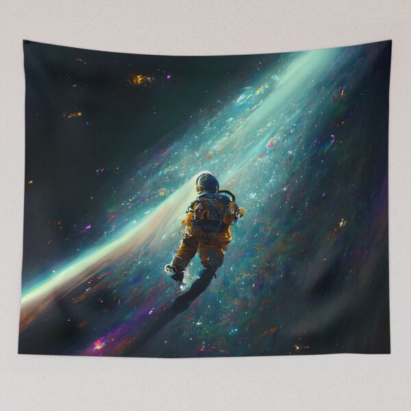 Item preview, Astronaut floating in deep space getting distorted by an anomaly designed and sold by Gabriele Marcucci.