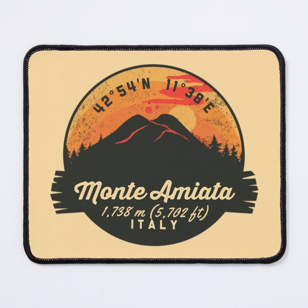 Item preview, Monte Amiata Italy Volcano Souvenirs Badge designed and sold by mountainfad.