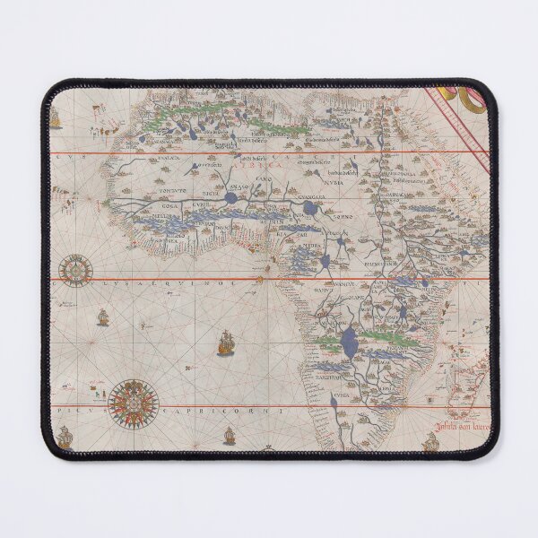 Item preview, Africa Continent - Ancient Manuscript Atlas - 1587 Vintage Map designed and sold by Vintage-TM.