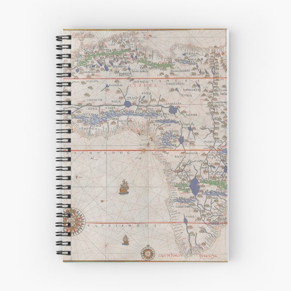 Item preview, Africa Continent - Ancient Manuscript Atlas - 1587 Vintage Map designed and sold by Vintage-TM.