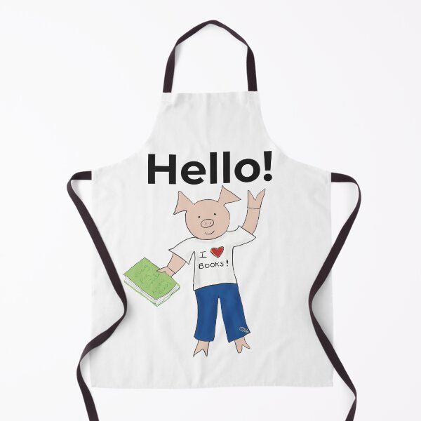 Item preview, Hello! I love books and reading! Cute introvert pig. Reading designed and sold by PiggingJapan.