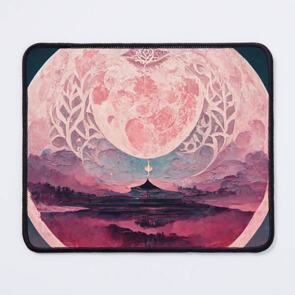 Aperçu de l'œuvre Pink Full Moon créée et vendue par DeepSymbolism.