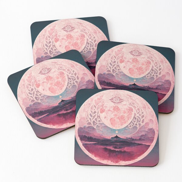 Artikelvorschau, Pink Full Moon entworfen und verkauft von DeepSymbolism.