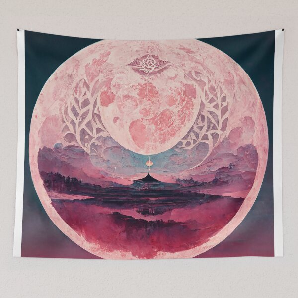 Artikelvorschau, Pink Full Moon entworfen und verkauft von DeepSymbolism.
