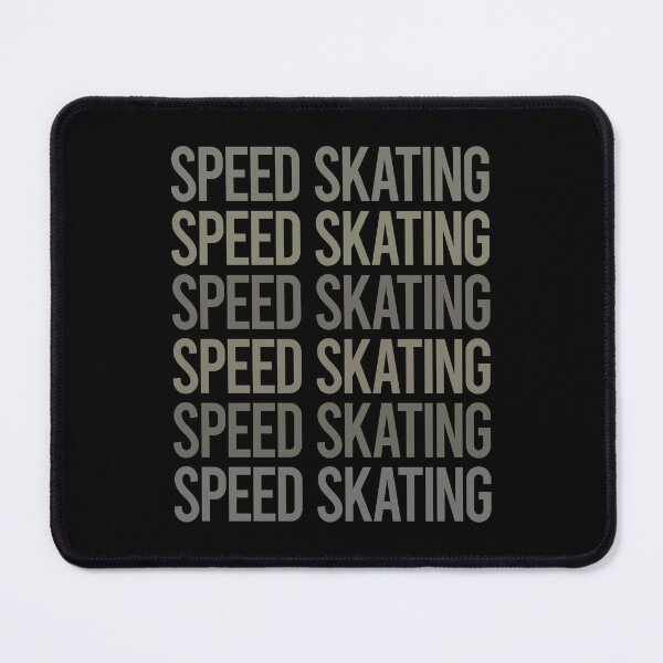 Item preview, Gray Text Art Speed Skating Skate Skater designed and sold by TarynBrown3126.