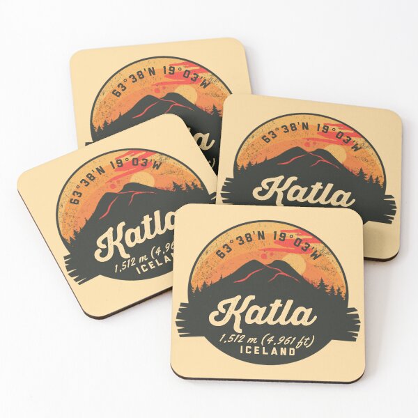 Item preview, Katla Iceland Volcano Souvenirs Badge designed and sold by mountainfad.