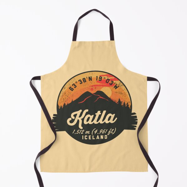 Item preview, Katla Iceland Volcano Souvenirs Badge designed and sold by mountainfad.