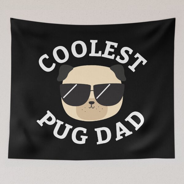 Item preview, Coolest Pug Dad designed and sold by cartoonbeing.