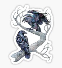 Hugin and Munin Sticker