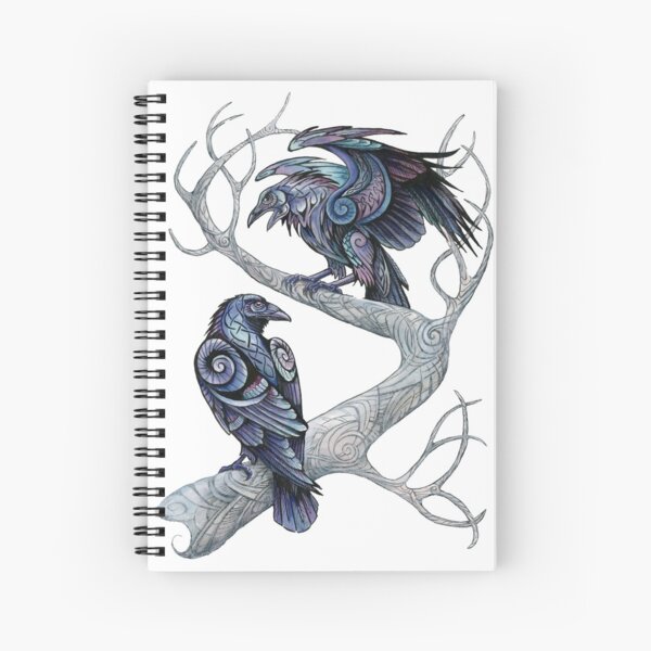 Hugin and Munin Spiral Notebook