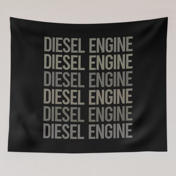 Item preview, Gray Text Art Diesel Engine designed and sold by TarynBrown3126.