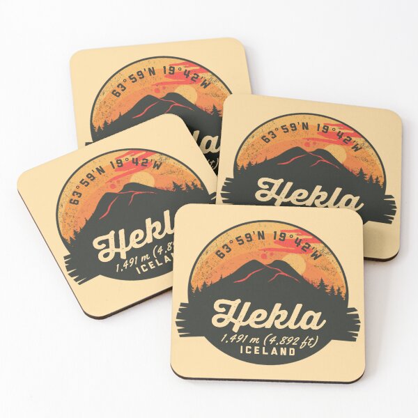 Item preview, Hekla Iceland Volcano Souvenirs Badge designed and sold by mountainfad.