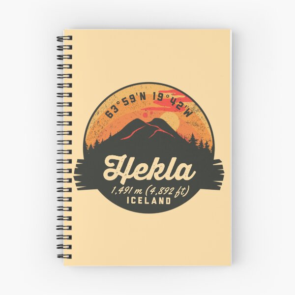 Item preview, Hekla Iceland Volcano Souvenirs Badge designed and sold by mountainfad.