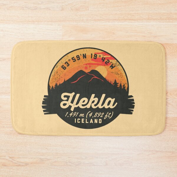 Item preview, Hekla Iceland Volcano Souvenirs Badge designed and sold by mountainfad.