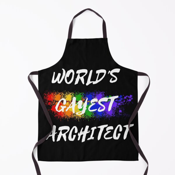 Item preview, World's Gayest Architect Rainbow Colors For Proud Gay Architects In Black designed and sold by LuckyKermit.
