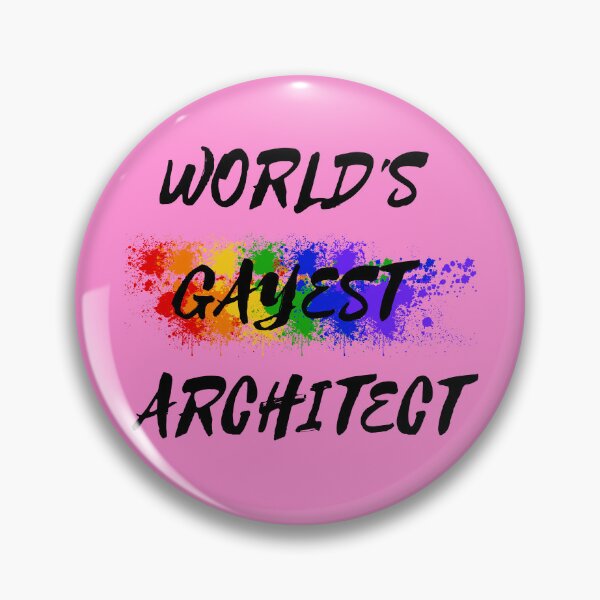 Item preview, World's Gayest Architect Rainbow Colors For Proud Gay Architects In Pink designed and sold by LuckyKermit.