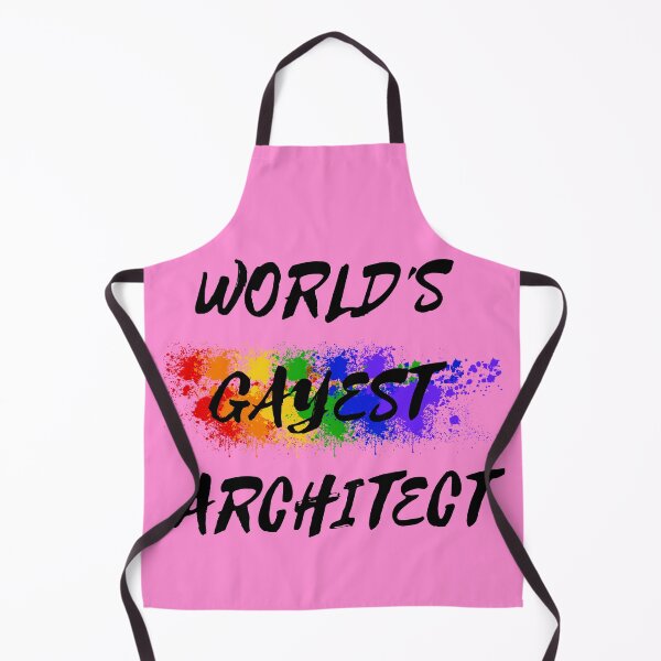 Item preview, World's Gayest Architect Rainbow Colors For Proud Gay Architects In Pink designed and sold by LuckyKermit.
